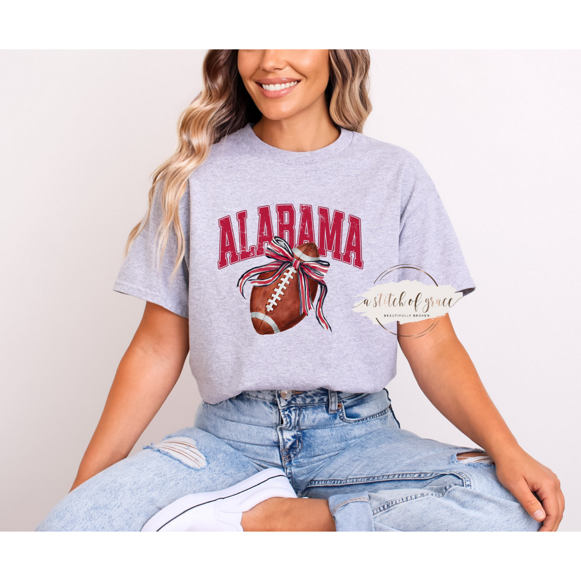 Alabama Bow Short Sleeve Tee