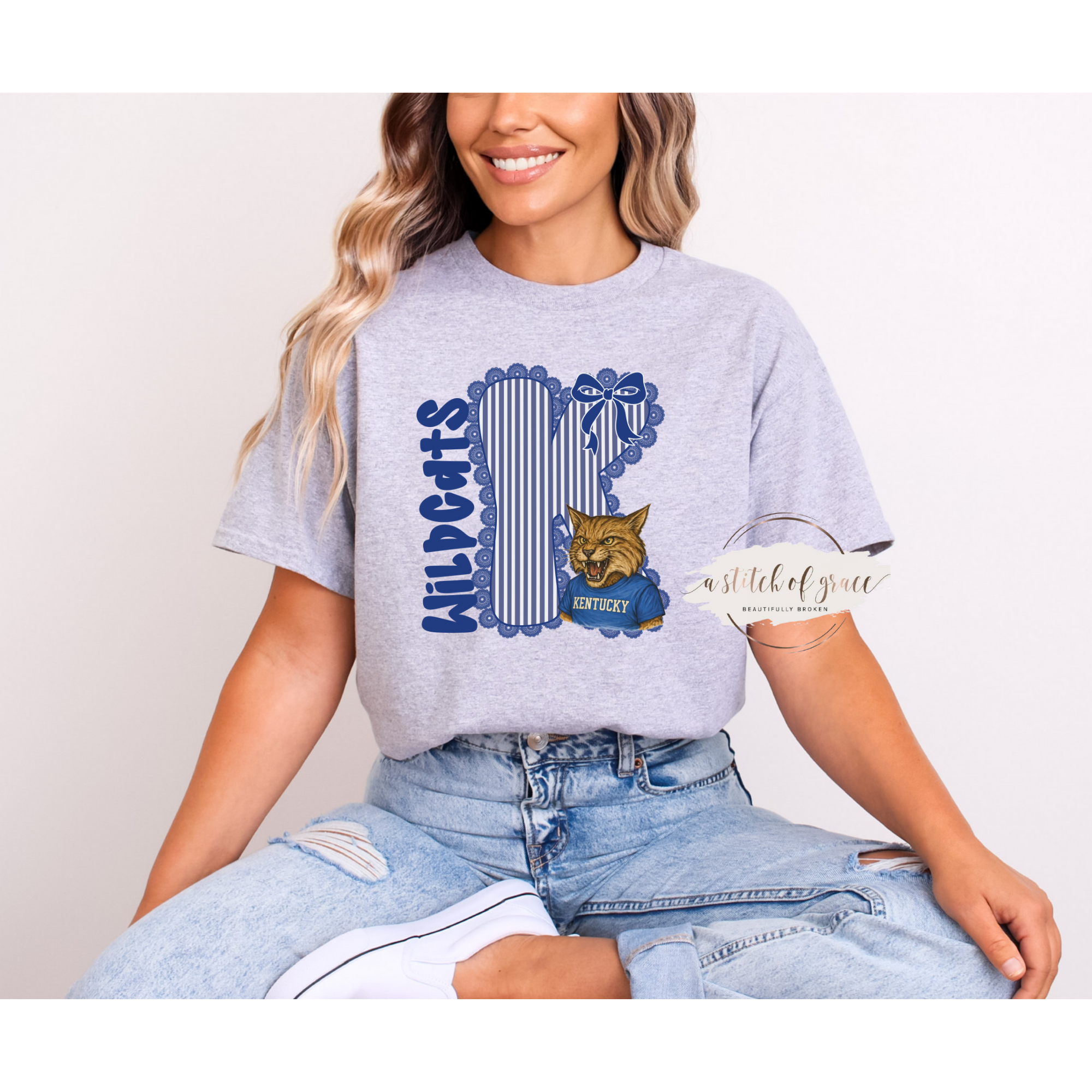 Kentucky Wildcats Striped Tee