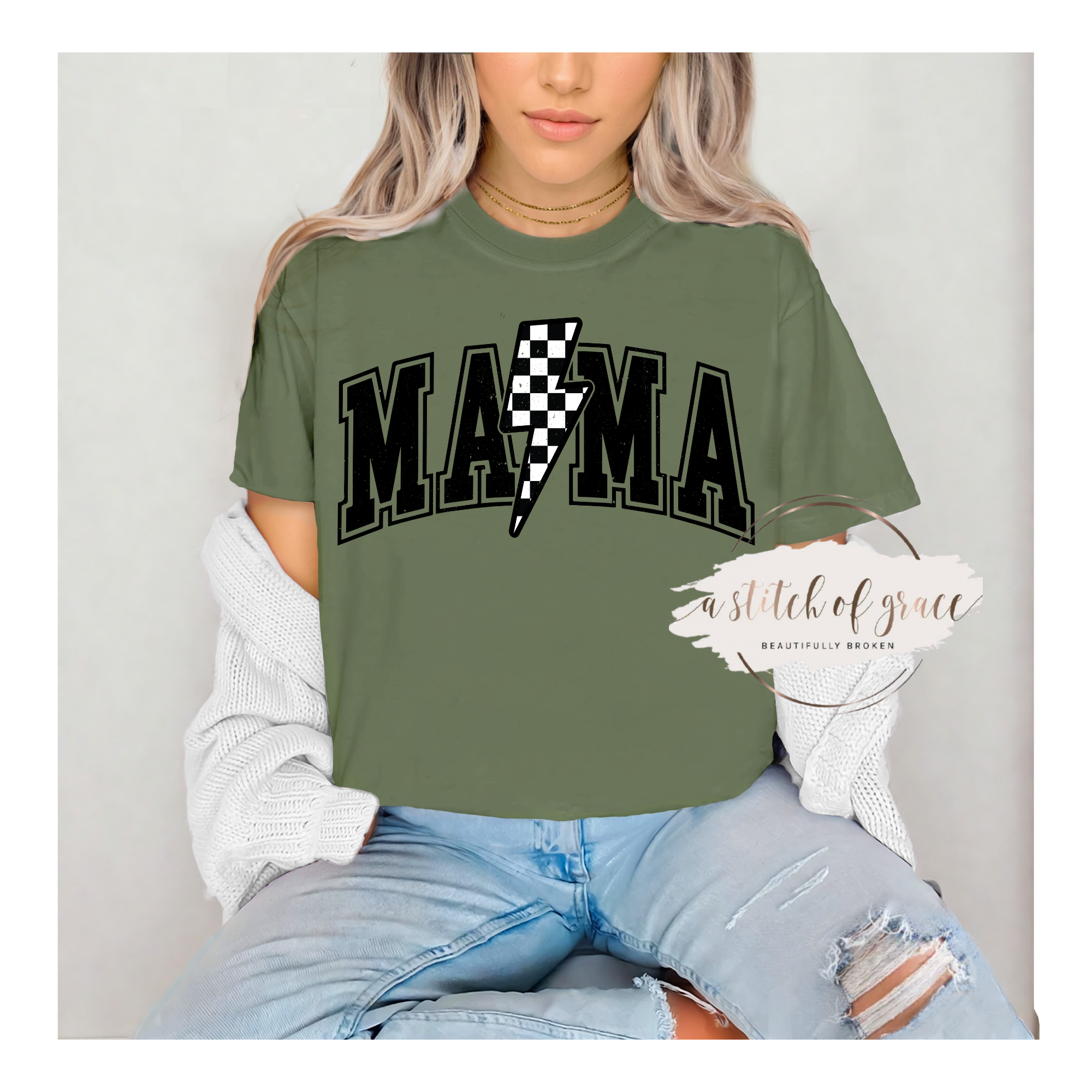 Lightening Mama Graphic Tee - Image 4