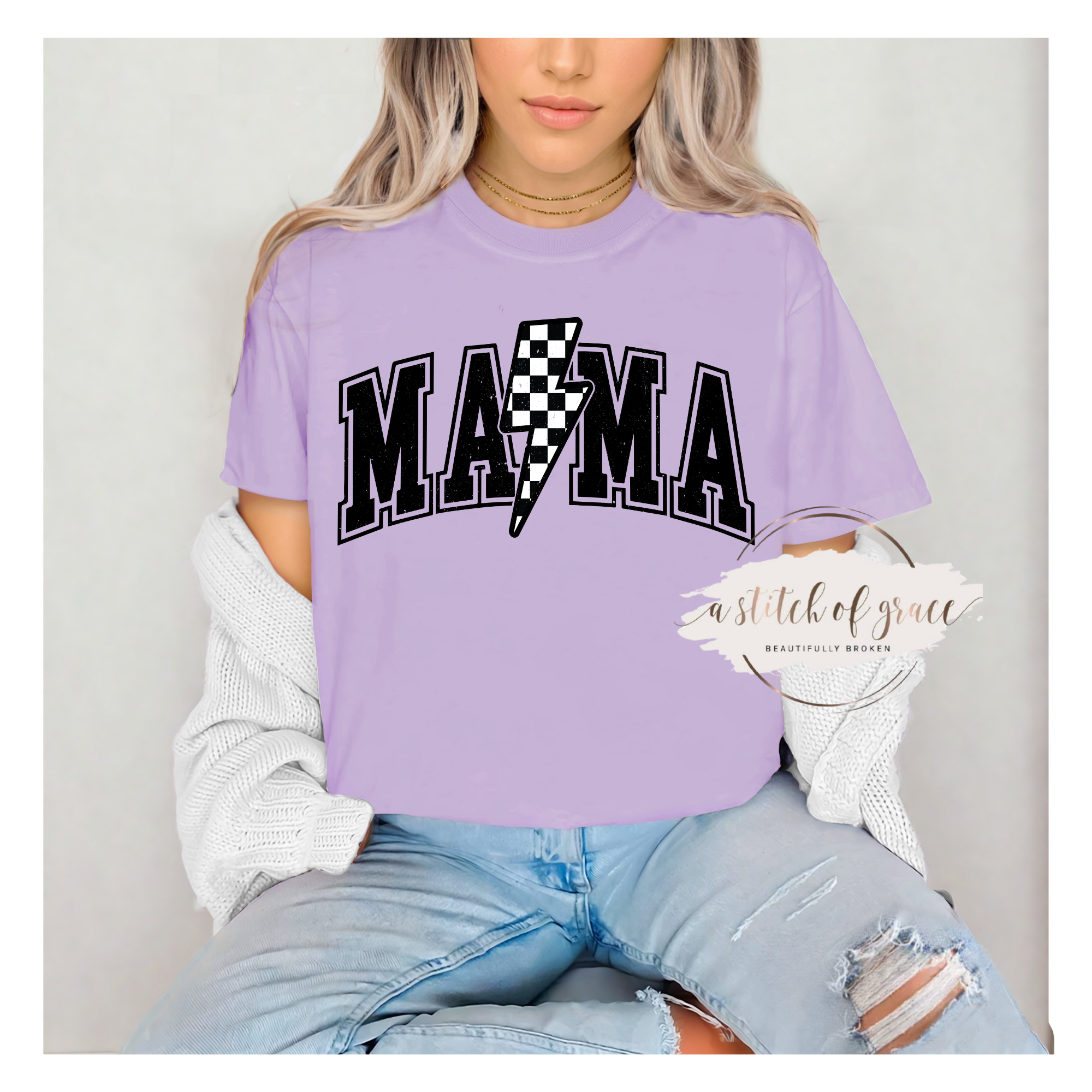 Lightening Mama Graphic Tee - Image 3