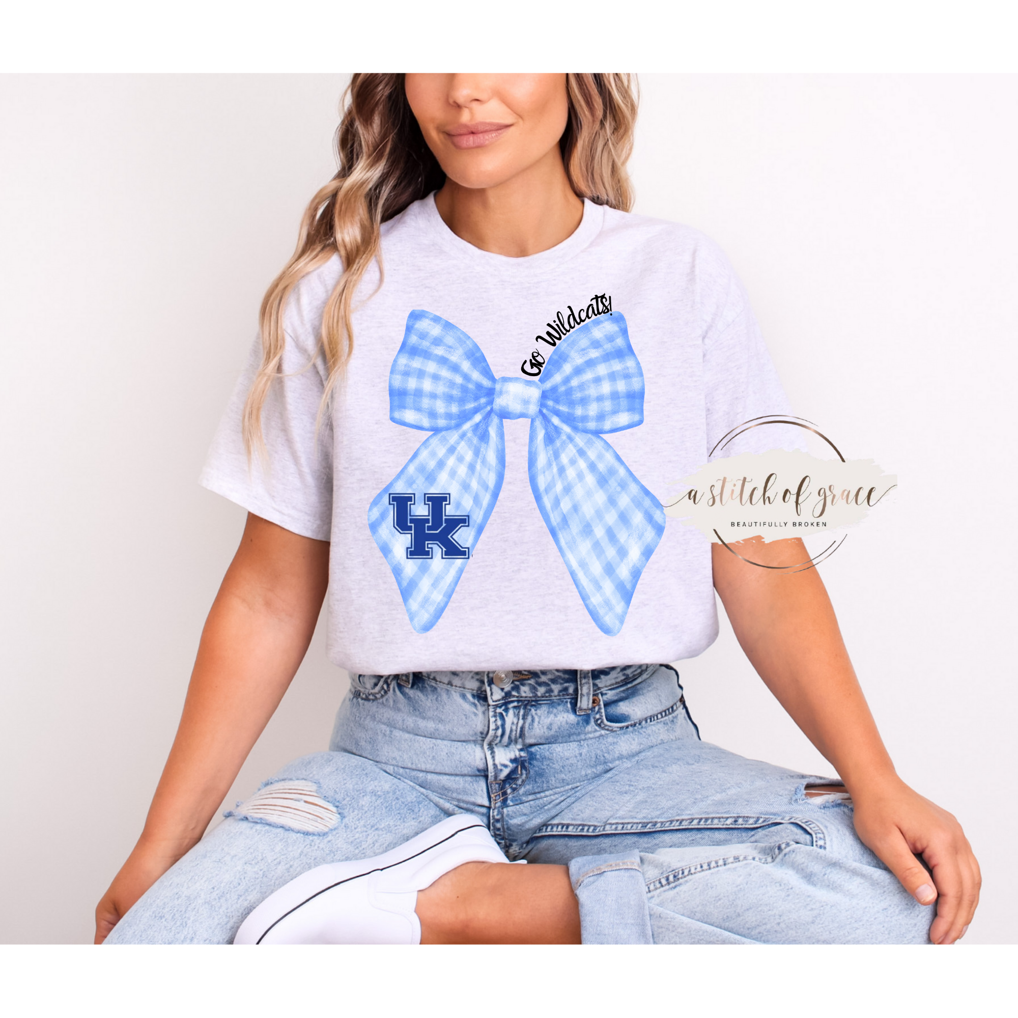 Kentucky Wildcats Bow Short Sleeve Tee- Game Day Ready- Preppy - Image 8