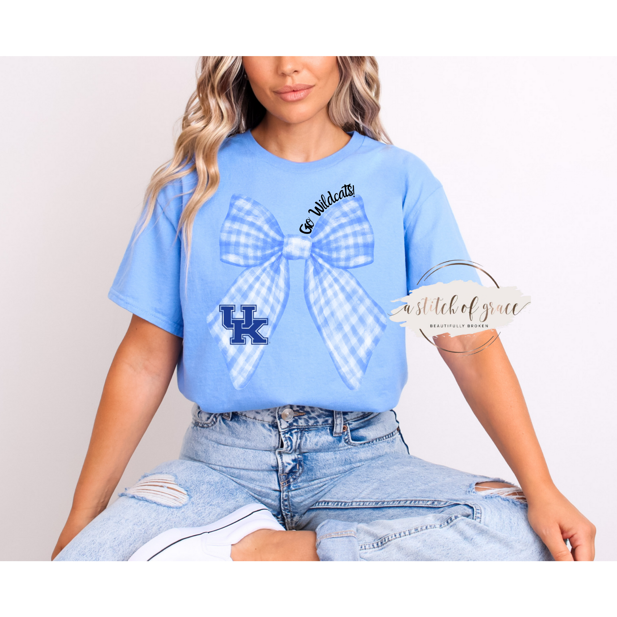 Kentucky Wildcats Bow Short Sleeve Tee- Game Day Ready- Preppy - Image 7