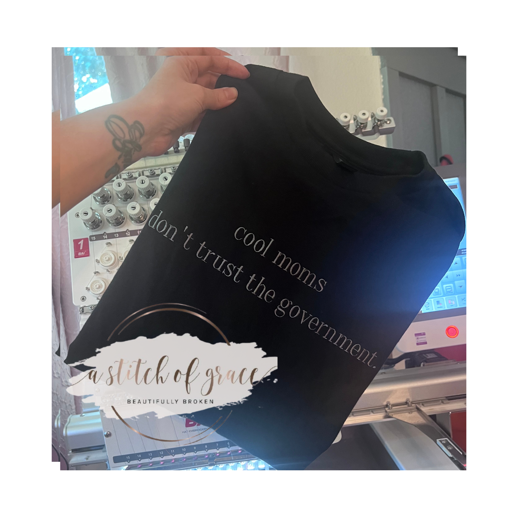 Cool Mom’s Don’t Trust the Government Long Sleeve Tee