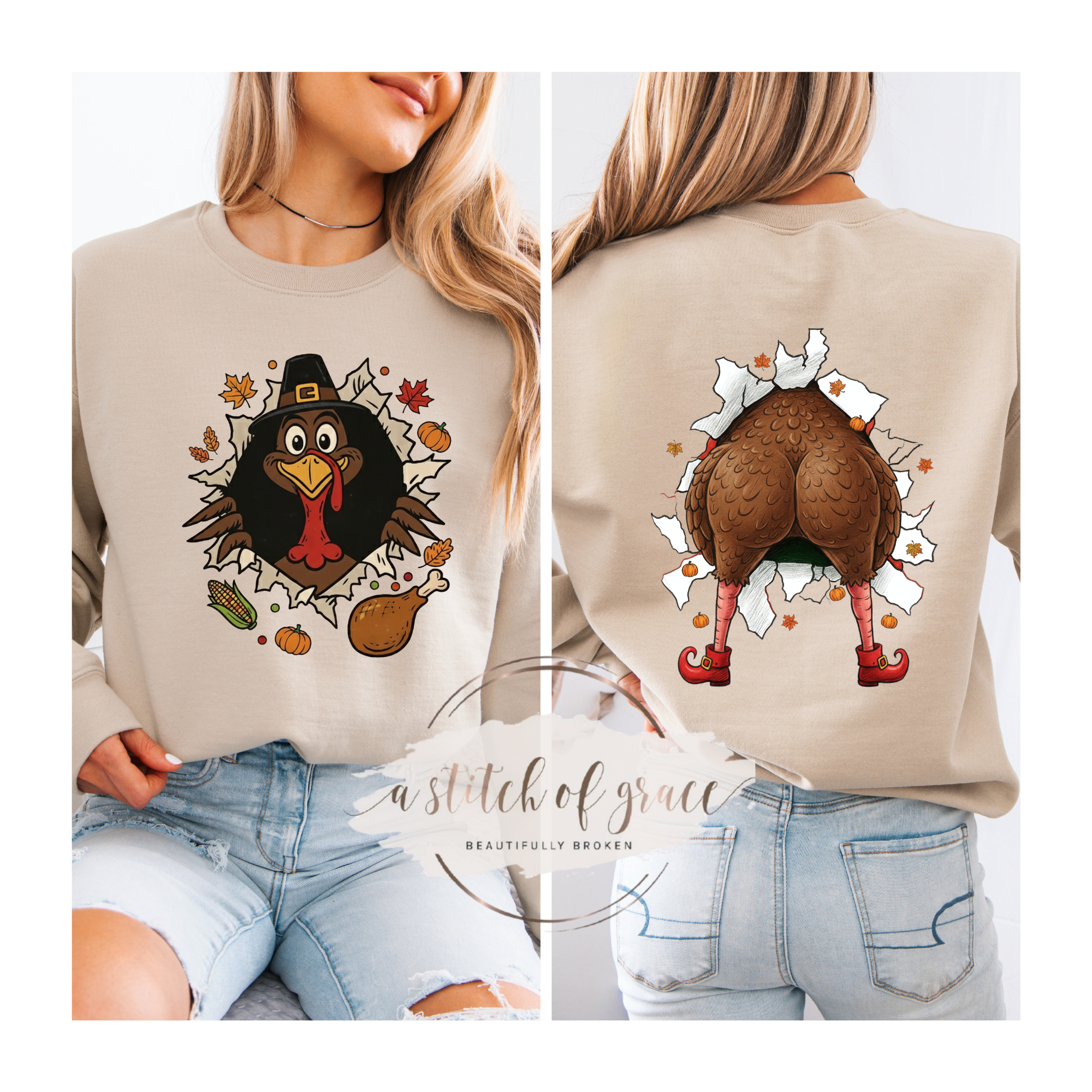 Funny Thanksgiving Turkey Sweatshirt