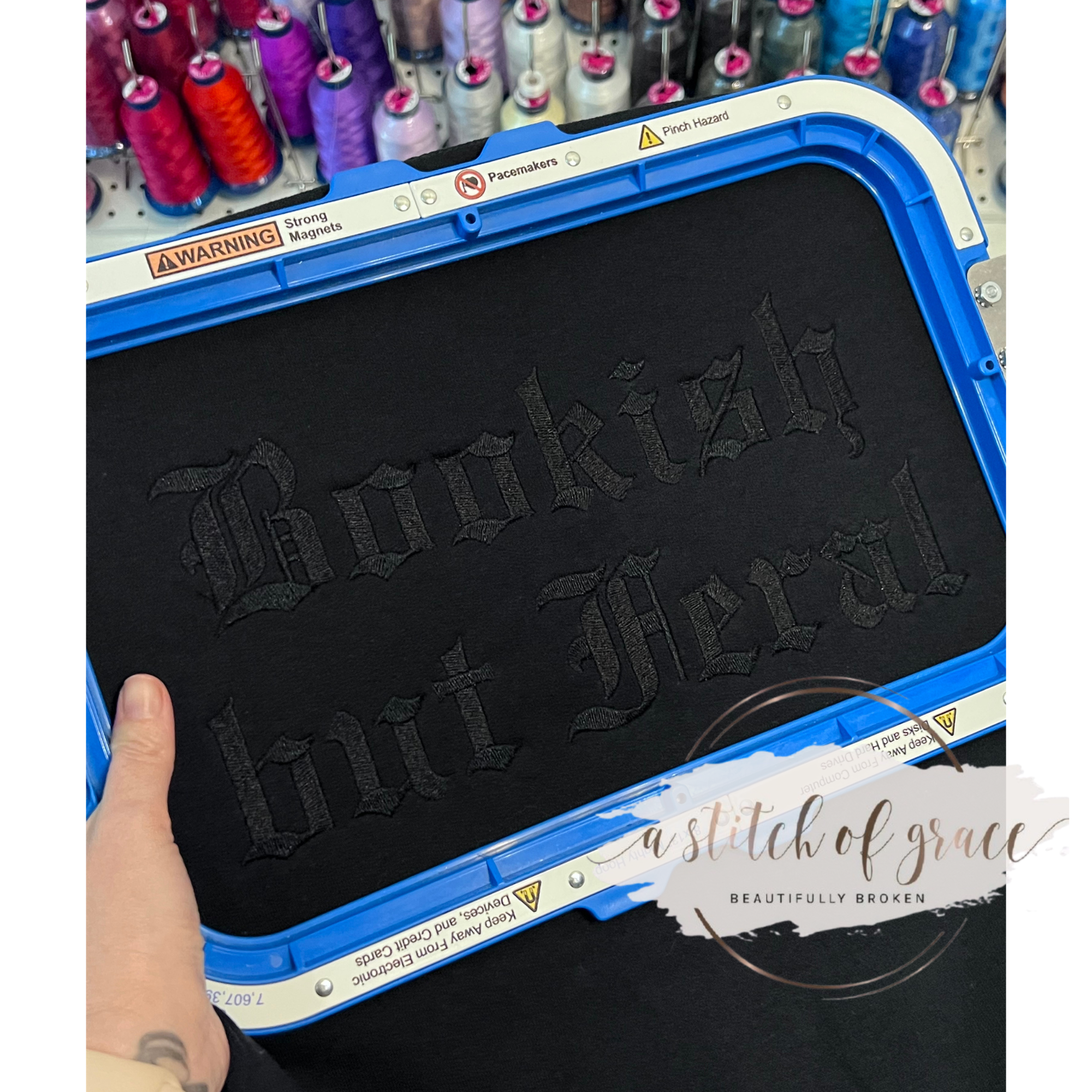 Bookish But Feral Embroidered Crewneck Sweatshirt